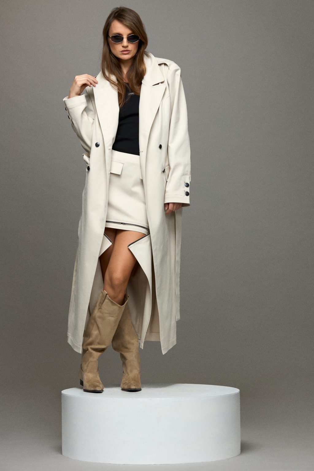 Džinsinis lietpaltis "Flora"